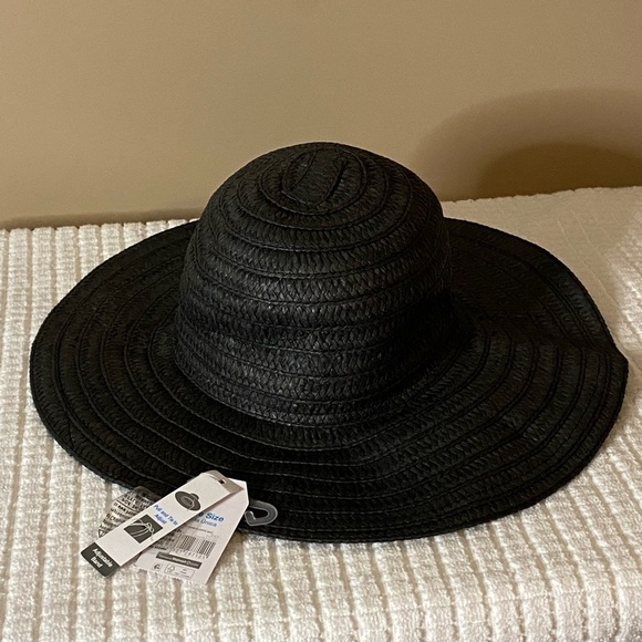 NWT Time & Tru Black Women’s Floppy Hat - Picture 2 of 5